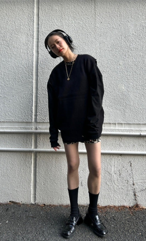 ニットショートパンツ